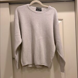 Eddie Bauer Stonewashed Cotton Ribbed Chunky Knit Sweater